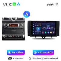 Autoradio Junsun sans fil CarPlay Android Auto pour Smart Fortwo 451 (2005-2015) - Systèmes intelligents pour voiture - RDS, Bluetooth, DSP - Format 2 DIN
