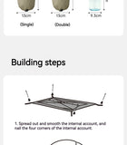Tente de camping ultralégère Naturehike Cloud Up Pro pour 2 personnes, 3 saisons, moustiquaire 20D, portable, pour la randonnée et les voyages en plein air, avec tapis de sol.