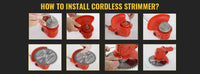 Conentool 21V tondeuse à lame métallique, tondeuse télescopique sans fil, tondeuse à batterie 2x2000mAh tondeuse à gazon électrique coupe gazon