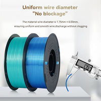 KEEPANG – Filament d'imprimante 3D PLA en soie, 5KG, Filaments de couleurs simples/doubles/Triples, 2.2LBS, 1KG/rouleau, 1.75mm ± 0.02MM, matériau d'impression 3D