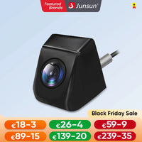 Caméra de recul Junsun pour voiture, résolution AHD 720p, étanche, grand angle 140°, pour autoradio.