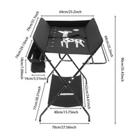 Table à langer pliable pour bébé, avec étagères de rangement, coussin avec échelle de hauteur, grande Table à langer 80x63cm