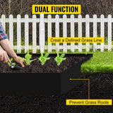 Bordure paysagère VEVOR, profondeur 25 cm, longueur totale 18,3 m, en PEHD recyclé enroulé, flexible et cintrable, pour l'aménagement paysager