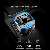 T25 voiture Bluetooth 5.0 transmetteur FM lecteur MP3 charge rapide double chargeur USB