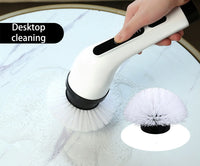 Brosse de nettoyage électrique 9 en 1 2000 mAh, outil de nettoyage pour salon, salle de bain et cuisine