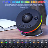 Projecteur de ciel étoilé de type planétarium, veilleuse galaxie rotative à 360° avec télécommande et minuterie, lampe d'ambiance pour chambre d'enfant