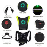 Clignotant de vélo sans fil à LED, gilets de coulée d'iode, télécommande, vélo VTT, vélo de sécurité, émail 30LED