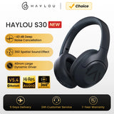 HAYLOU S30 casque sans fil Bluetooth 5.4 43dB casques antibruit adaptatifs 40mm pilote dynamique 80H écouteurs de lecture