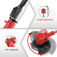 Makita-Tondeuse à Gazon Électrique Pliable Sans Fil, Longueur Réglable, Coupe-Bordure de Jardin Adapté à la Batterie 18V
