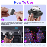 U'King 2 pièces USB Mini boule magique à commande vocale LED boule Disco lumière DJ atmosphère lumière télécommande stroboscopique veilleuse