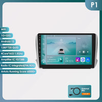 OSSURET CarPlay Android 12 autoradio pour PEUGEOT 2008 208 2012-2018 lecteur multimédia de voiture Navi GPS 2din 4G-LET autoradio RDS