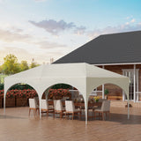 WOLTU Gazebo de pavillon pliant réglable 3x6m avec 6 parois latérales Tente de fête de protection UV étanche avec sac de transport pour pique-nique