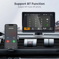 Autoradio sans fil portable avec caméra de recul FM, lecteur vidéo, Android Auto, écran tactile universel, limitation, 7"