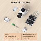 WONSDAR batterie intégrée extérieure double objectif solaire 4G caméra de sécurité panneau solaire caméra sans fil 24 heures enregistrement alarme iCsee