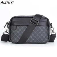 Sac à bandoulière d'affaires pour hommes sac de messager en cuir PU mâle décontracté ceinture sacs à bandoulière homme Design sac à main sac à main sac pour hommes