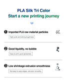 KEEPANG – Filament d'imprimante 3D PLA en soie, 5KG, Filaments de couleurs simples/doubles/Triples, 2.2LBS, 1KG/rouleau, 1.75mm ± 0.02MM, matériau d'impression 3D
