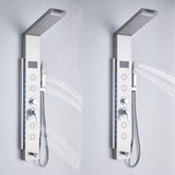Cascade de pluie LED panneau de douche noir colonne de douche tour écran numérique TEMP mitigeur pulvérisation Bidet douche mitigeur robinet