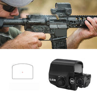 Visée réflexe holographique tactique LCO à points rouges, adaptée à tous les supports sur Rail de 20mm, portée de chasse en plein air, collimateur de fusil