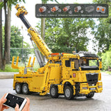 MOLD KING 17028 Voiture technique jouet APP&RC Camion de pompiers motorisé à assembler, modèle réduit en briques de construction, cadeau de Noël pour enfants