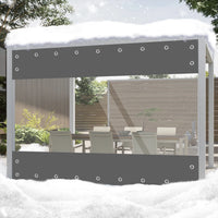 Bâche imperméable en PVC d'épaisseur 0.55mm, bâche résistante aux intempéries et aux UV pour gaz de jardin, porche, Garage, couverture pour plantes agricoles