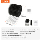 Kit de protection anti-oiseaux et autres nuisibles pour panneaux solaires SucceBuy, enroulable, avec fixations en acier inoxydable, revêtement PVC antirouille et maille métallique.