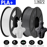 JAYO Filament d'imprimante 3D PETG / PLA / PLA PLUS 1.75mm 2.2 KG 100% matériaux d'impression 3D non toxiques sans bulle pour imprimante 3D