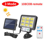 LED solaire fendu applique 3 Mode étanche capteur de mouvement lampe sécurité extérieure éclairage public lampe solaire pour jardin applique murale