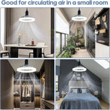 Ventilateur de plafond encastré avec éclairage et télécommande, ventilateur de plafond moderne à intensité variable pour salon et salle à manger