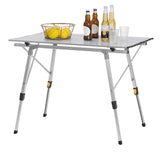 WOLTU Table de camping pliable mobilier d'extérieur table de lit d'ordinateur réglable en hauteur bureau pliant pour pique-nique jardin voyage randonnée