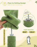 Arbre à chat Cactus du sol au plafond, tour à chat réglable en hauteur avec Hamac confortable pour condote de chat et arbre à gratter, grand arbre d'activité