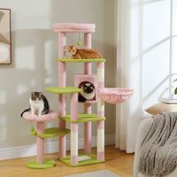 Grand arbre à chat pour grands chats d'intérieur, tour de chat haute pour gros chats avec hamac super grand, arbres grimpant pour chats avec tire à gratter