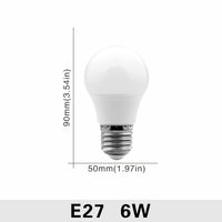 Lot de 10 ampoules LED E27/E14 (20W, 18W, 15W, 12W, 9W, 6W, 3W) - Alimentation 220V - Éclairage spot - Blanc froid/chaud