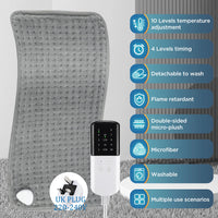 Tapis de massage chauffant pour les pieds, thérapie infrarouge, massage du dos et de la nuque, couverture électrique, coussin thermique en pierre de jade naturelle pour soulager la douleur