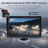 Autoradio sans fil portable avec caméra de recul FM, lecteur vidéo, Android Auto, écran tactile universel, limitation, 7"