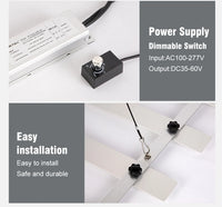 Lampe de culture LED à spectre complet 100W/200W AC100-277V LM281B pour la croissance végétative, la floraison, les serres et les tentes de culture.