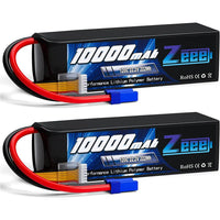 Batterie ZEEE Lipo 6S 10000mAh 22,2V 120C pour drone FPV, avec étui souple et prise EC5, compatible avec voitures et bateaux RC de type désert. Pièces détachées incluses.