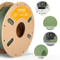 Filament PLA mat premium ERYONE 1/3/5/10 kg, diamètre 1,75 mm, impression 3D, multicolore disponible, promotion exceptionnelle sur le filament PLA mat, bobine de 1 kg.