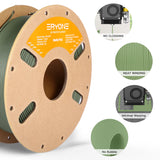 Filament PLA mat premium ERYONE 1/3/5/10 kg, diamètre 1,75 mm, impression 3D, multicolore disponible, promotion exceptionnelle sur le filament PLA mat, bobine de 1 kg.