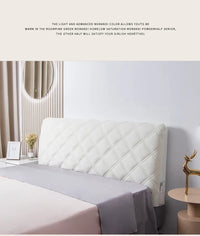 Housse de tête de lit matelassée en velours de haute qualité, tout compris, ultra luxueuse, douce et épaisse, matelassée en peluche courte.