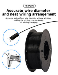 Filament KINGROON HD-PETG pour imprimante 3D, 1,75 mm, haute vitesse, Hyper PETG, 5 kg et 10 kg, couleurs assorties