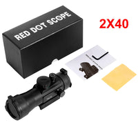 Lunette de visée à point rouge vert 3x44, viseur point rouge 2x40, optique tactique 3x42, compatible avec rail 11/20 mm, viseur 1x40 pour la chasse