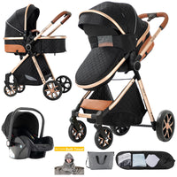 Poussette bébé 3 en 1 poussette légère pour nouveau-nés voyage pliable bébé voitures infantile poussette landau siège auto bébé