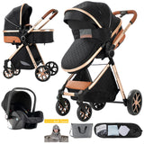 Poussette bébé 3 en 1 poussette légère pour nouveau-nés voyage pliable bébé voitures infantile poussette landau siège auto bébé