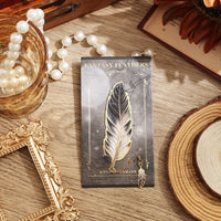 Marque page métal plume