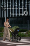 STOCK ue 4in1 bébé poussette bidirectionnelle multifonctionnelle nouveau-né bébé poussette 3in1 pliable panier type siège léger voyage landau