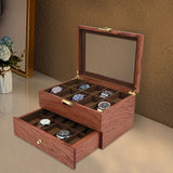 Présentoir en bois pour bijoux et montres, boîte de rangement avec MEL20 emplacements