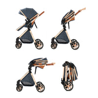 Poussette bébé 3 en 1 poussette légère pour nouveau-nés voyage pliable bébé voitures infantile poussette landau siège auto bébé