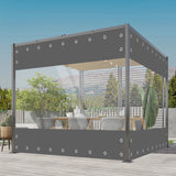 Bâche imperméable en PVC d'épaisseur 0.55mm, bâche résistante aux intempéries et aux UV pour gaz de jardin, porche, Garage, couverture pour plantes agricoles