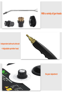 Nettoyeur à vapeur Portable 2500W, stérilisation à haute température, Machine à Jet de pression pour maison, voiture, cuisine, climatiseur