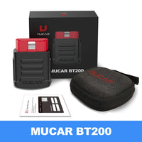 MUCAR BT200/BT200 Pro OBD2 Outil de diagnostic Bluetooth Diagnostic complet du système, réinitialisation de l'huile SAS 15 Scanner OBD 2 pour tous les véhicules Lecteur de codes